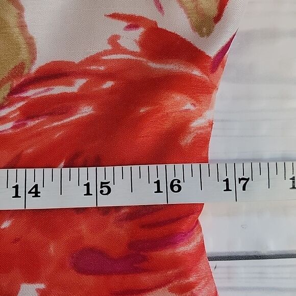 Unbranded Floral Sleeveless Dress - Pink and Orange Womens Size M/L - Picture 11 of 12